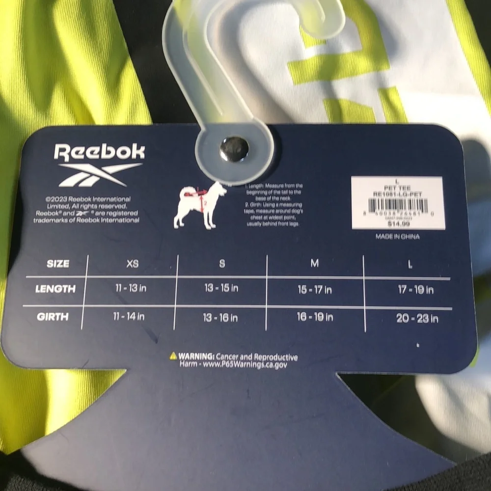 Bundle 2 NWT Reebok Logo Dog Tees L - Picture 10 of 13